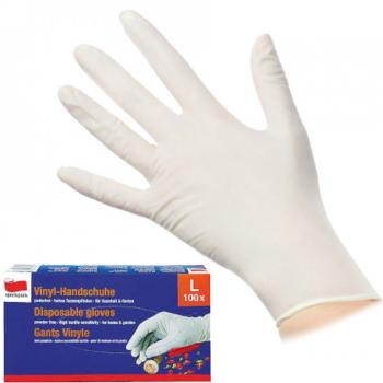 Vinyl-Handschuhe "Ungepudert" Gr.L 8-9 100er Box